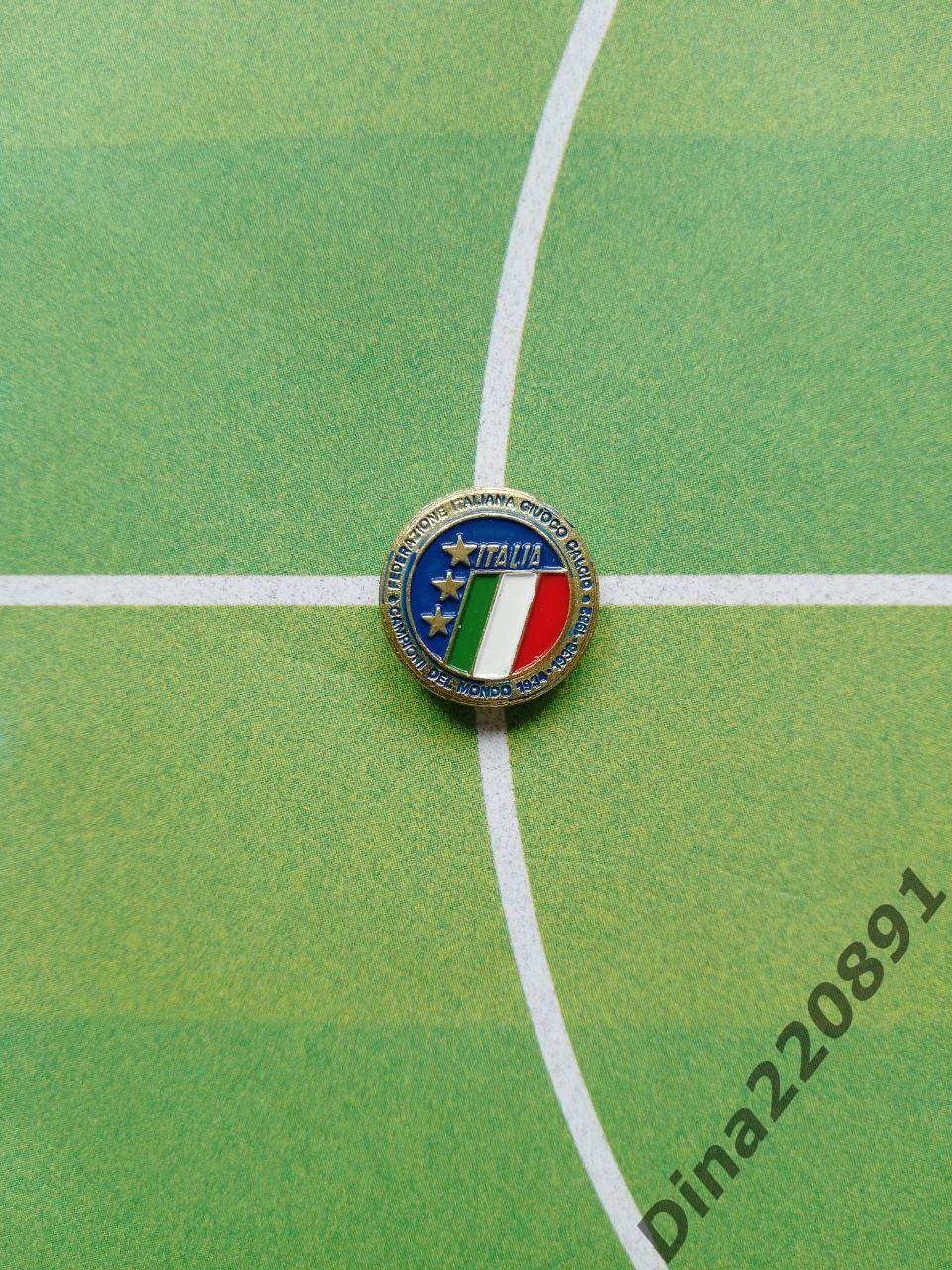 Знак Федерации футбола Италии. Оригинал. 1980-е.