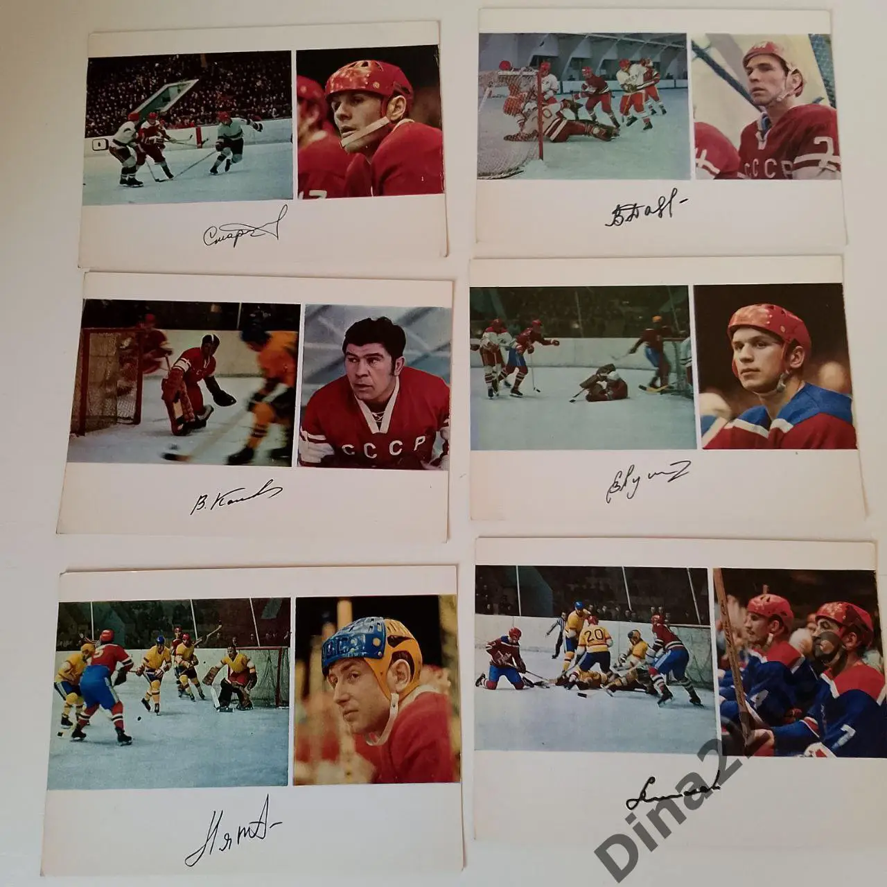 Хоккей. Сборная СССР. Чемпионы мира 1971. набор 25 открыток 1