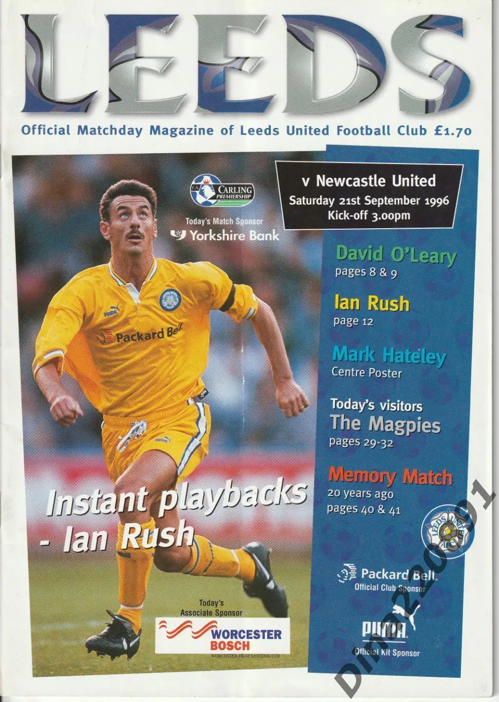 Английская Премьер-Лига Лидс - Ньюкасл 1996г.