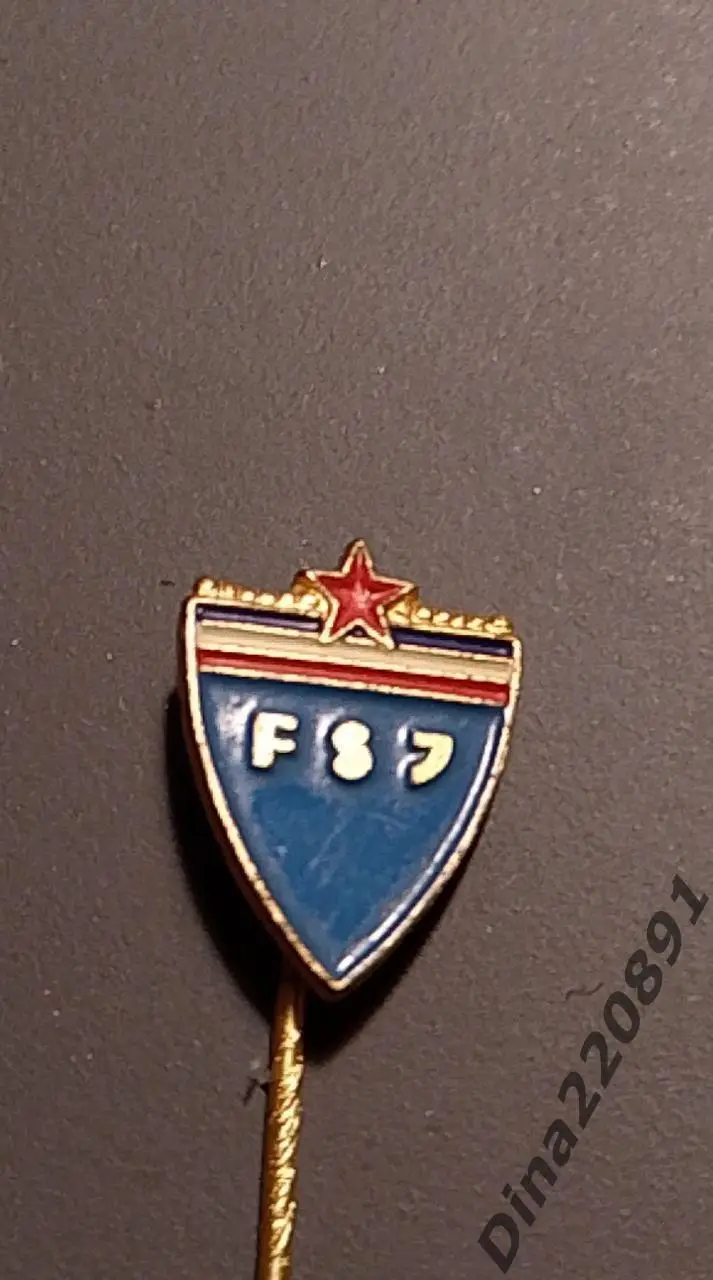 Знак Федерация Футбола Югославия 70-е гг. клеймо. Bertoni Milano