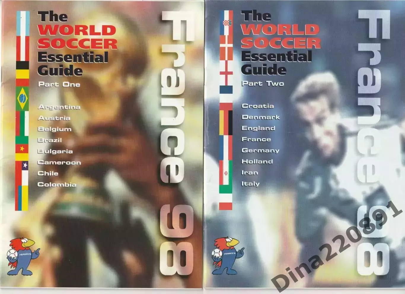 Чемпионат Мира 1998 во Франции Медиа гайд (2 буклета)