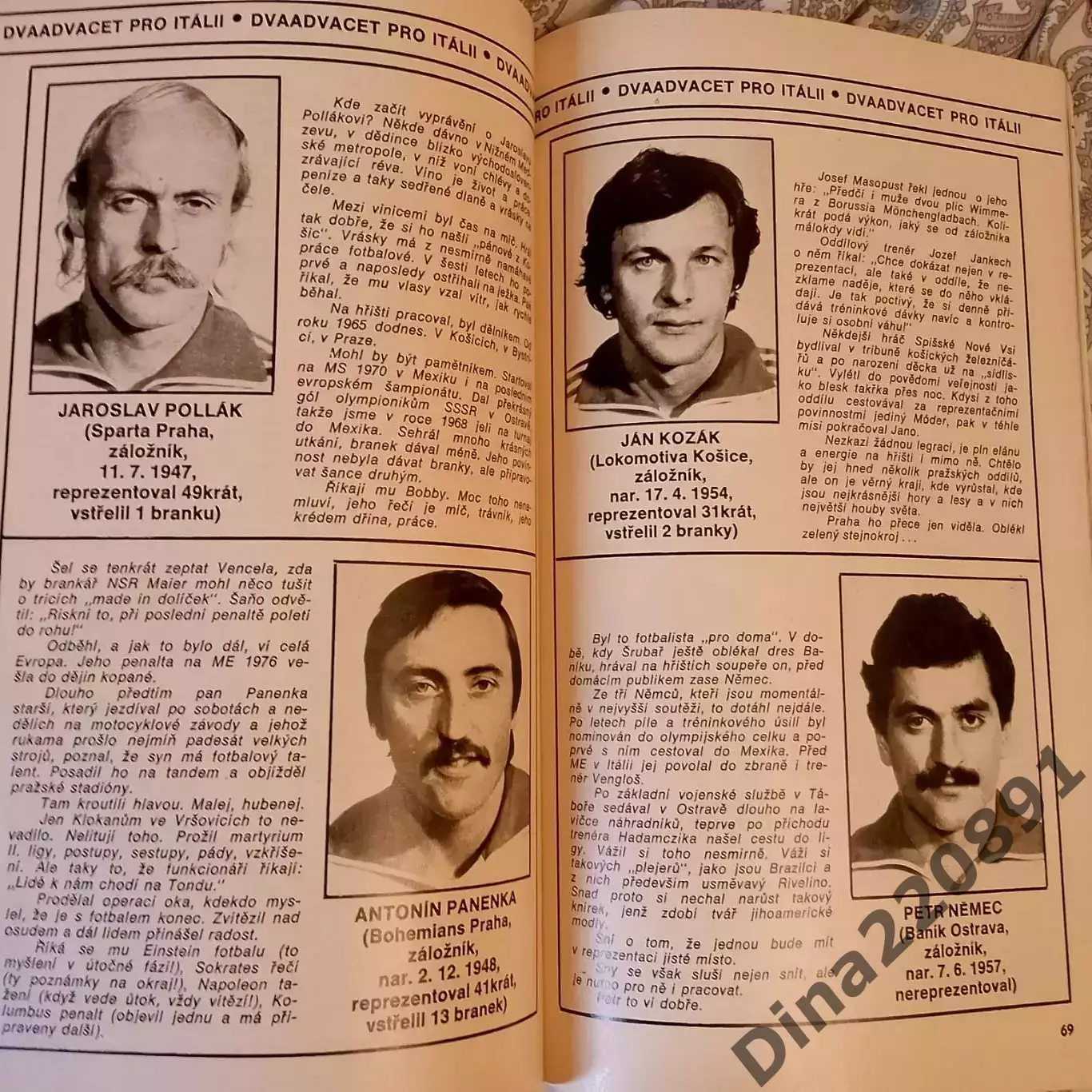 фотоальбом-справочник Чемпионат Европы по футболу в Италии 1980 г.(изд. ЧССР) 3
