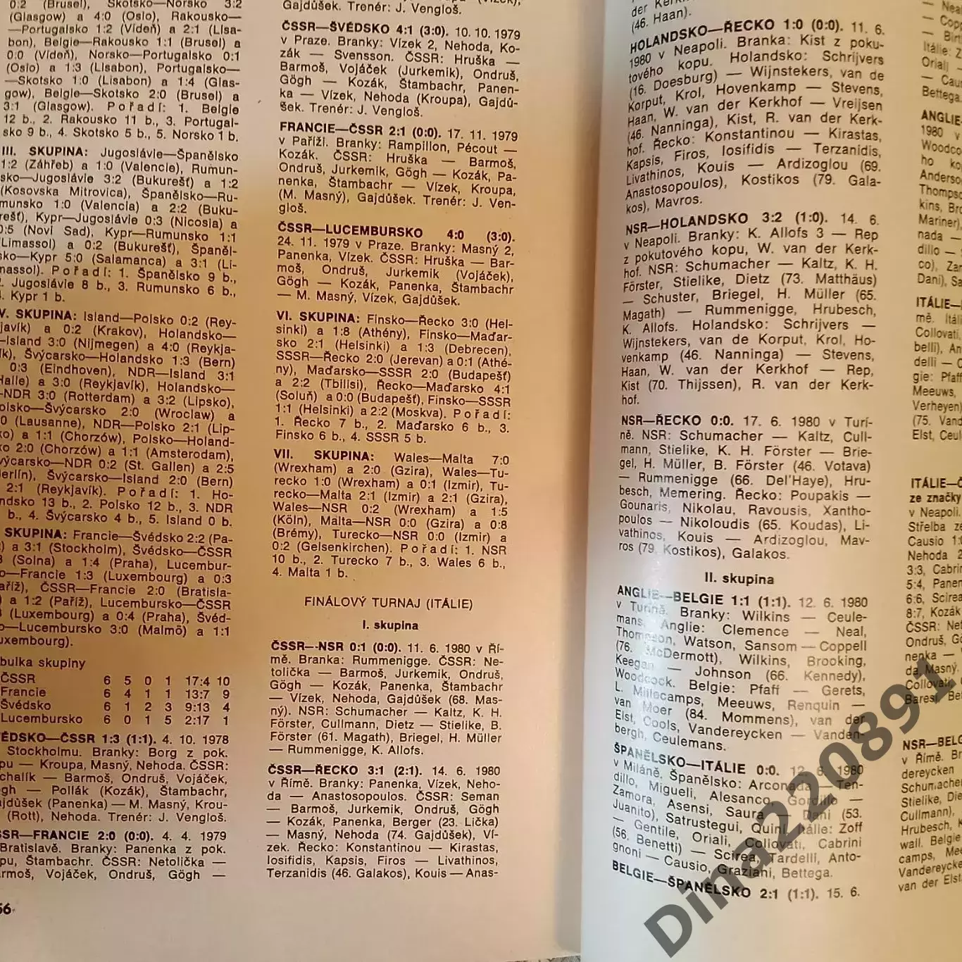 фотоальбом-справочник Чемпионат Европы по футболу в Италии 1980 г.(изд. ЧССР) 7