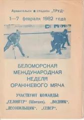Хоккей с мячом. Беломорская международная неделя - 1982.Архангельск.