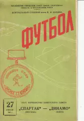 Спартак Москва СССР - Динамо Киев СССР 27.04.1964 Чемпионат СССР по футболу
