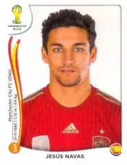 Наклейка #122 Jesus Navas для альбома PANINI Чемпионат Мира 2014