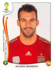Наклейка #126 Alvaro Negredo для альбома PANINI Чемпионат Мира 2014