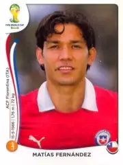 Наклейка #157 Matias Fernandez для альбома PANINI Чемпионат Мира 2014