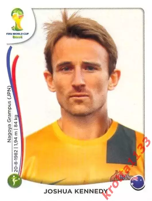 Наклейка #183 Joshua Kennedy для альбома PANINI Чемпионат Мира 2014