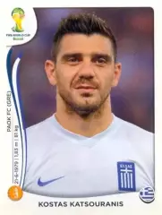 Наклейка #214 Kostas Katsouranis для альбома PANINI Чемпионат Мира 2014