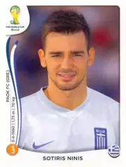 Наклейка #217 Sotiris Ninis для альбома PANINI Чемпионат Мира 2014