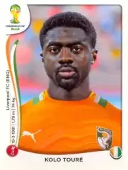 Наклейка #225 Kolo Toure для альбома PANINI Чемпионат Мира 2014