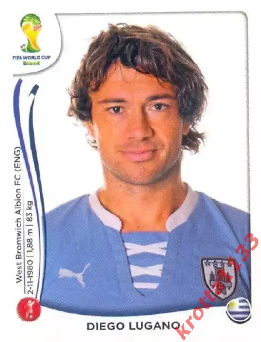 Наклейка #263 Diego Lugano для альбома PANINI Чемпионат Мира 2014