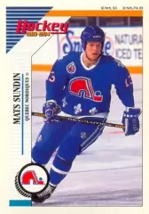 Наклейка #68 Mats Sundin Quebec Nordiques для альбома PANINI NHL 1993-1994