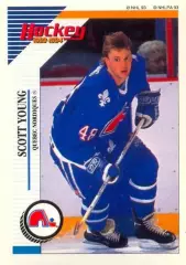Наклейка #73 Scott Young Quebec Nordiques для альбома PANINI NHL 1993-1994