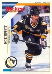 Наклейка #85 Dave Tippett Pittsburgh Penguins для альбома PANINI NHL 1993-1994