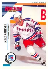 Наклейка #91 Mike Gartner New York Rangers для альбома PANINI NHL 1993-1994