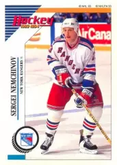 Наклейка #93 Sergei Nemchinov New York Rangers для альбома PANINI NHL 1993-1994
