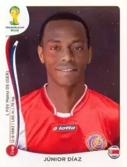 Наклейка #286 Junior Diaz для альбома PANINI Чемпионат Мира 2014
