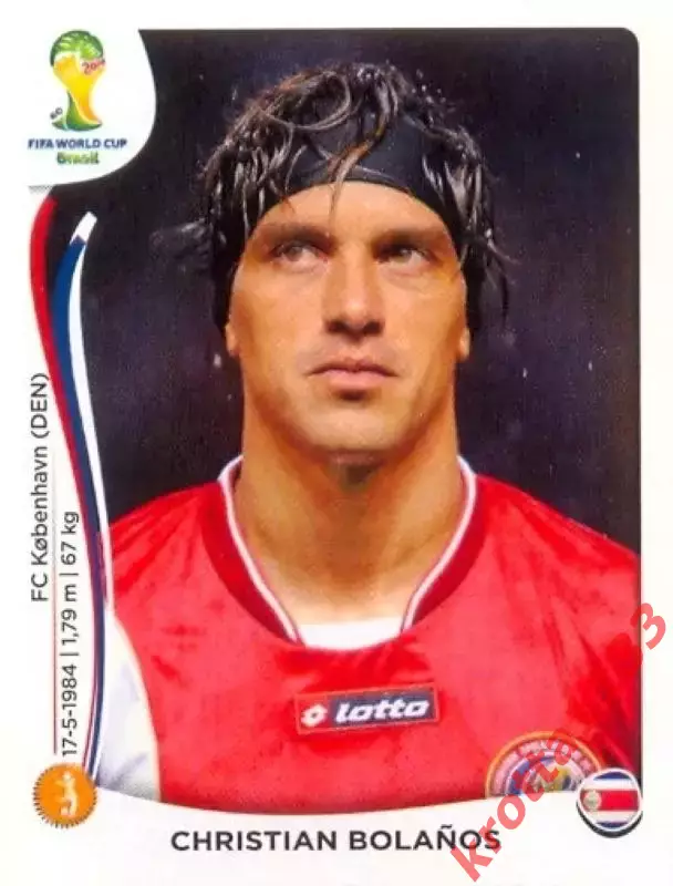 Наклейка #289 Christian Bolanos для альбома PANINI Чемпионат Мира 2014