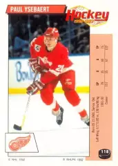 Наклейка #118 Paul Ysebaert Detroit Red Wings для альбома PANINI NHL 1992-1993
