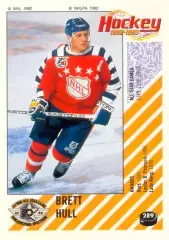 Наклейка #289 Brett Hull St. Louis Blues для альбома PANINI NHL 1992-1993