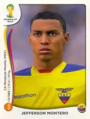 Наклейка #371 Jefferson Montero для альбома PANINI Чемпионат Мира 2014