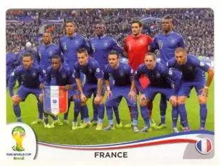 Наклейка #375 France - Team для альбома PANINI Чемпионат Мира 2014