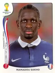 Наклейка #381 Mamadou Sakho для альбома PANINI Чемпионат Мира 2014