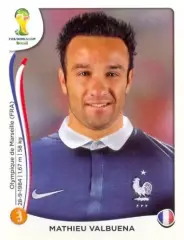 Наклейка #387 Mathieu Valbuena для альбома PANINI Чемпионат Мира 2014