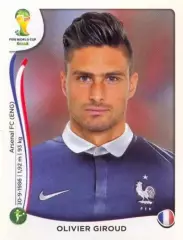 Наклейка #391 Olivier Giroud для альбома PANINI Чемпионат Мира 2014