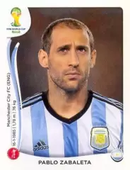 Наклейка #415 Pablo Zabaleta для альбома PANINI Чемпионат Мира 2014