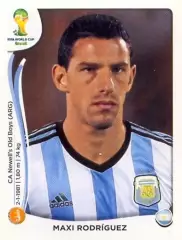 Наклейка #424 Maxi Rodriguez для альбома PANINI Чемпионат Мира 2014
