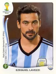 Наклейка #426 Ezequiel Lavezzi для альбома PANINI Чемпионат Мира 2014