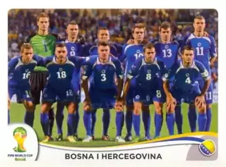Наклейка #432 Bosna i Hercegovina - Team для альбома PANINI Чемпионат Мира 2014