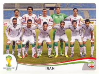Наклейка #451 Iran - Team для альбома PANINI Чемпионат Мира 2014