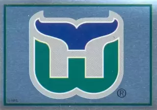 Наклейка #32 Hartford Whalers - Logo для альбома PANINI NHL 1995-1996