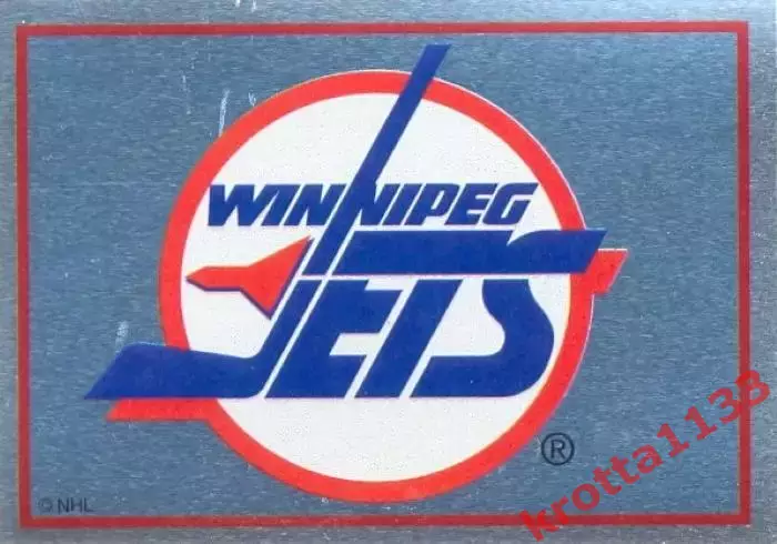 Наклейка #218 Winnipeg Jets - Logo для альбома PANINI NHL 1995-1996