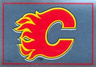Наклейка #240 Calgary Flames - Logo для альбома PANINI NHL 1995-1996