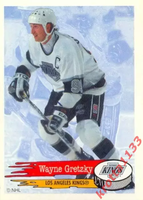 Наклейка #266 Wayne Gretzky Los Angeles Kings для альбома PANINI NHL 1995-1996