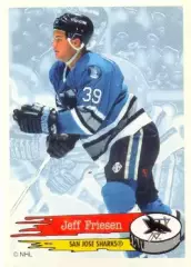 Наклейка #278 Jeff Friesen San Jose Sharks для альбома PANINI NHL 1995-1996