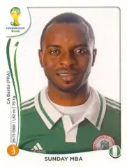 Наклейка #481 Sunday Mba для альбома PANINI Чемпионат Мира 2014