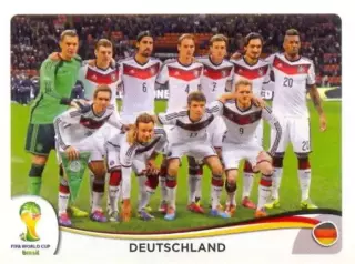Наклейка #489 Deutschland - Team для альбома PANINI Чемпионат Мира 2014