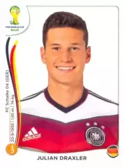 Наклейка #501 Julian Draxler для альбома PANINI Чемпионат Мира 2014
