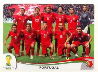 Наклейка #508 Portugal - Team для альбома PANINI Чемпионат Мира 2014
