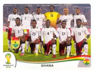 Наклейка #527 Ghana - Team для альбома PANINI Чемпионат Мира 2014