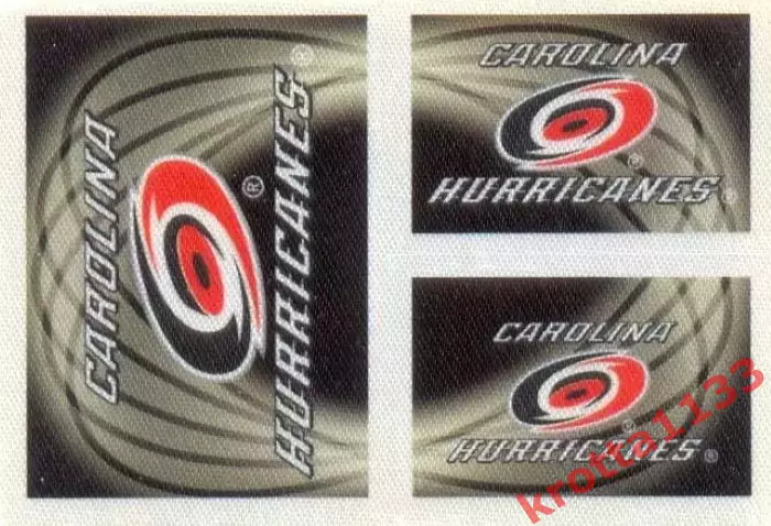 Наклейка #37 Carolina Hurricanes - Logo для альбома PANINI NHL 2010-2011