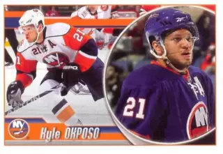 Наклейка #79 Kyle Okposo New York Islanders для альбома PANINI NHL 2010-2011