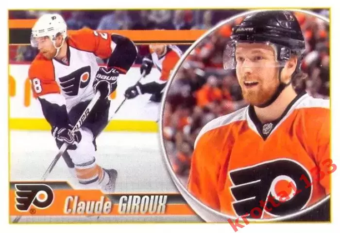 Наклейка #111 Claude Giroux Philadelphia Flyers для альбома PANINI NHL 2010-2011