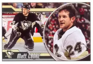 Наклейка #123 Matt Cooke Pittsburgh Penguins для альбома PANINI NHL 2010-2011